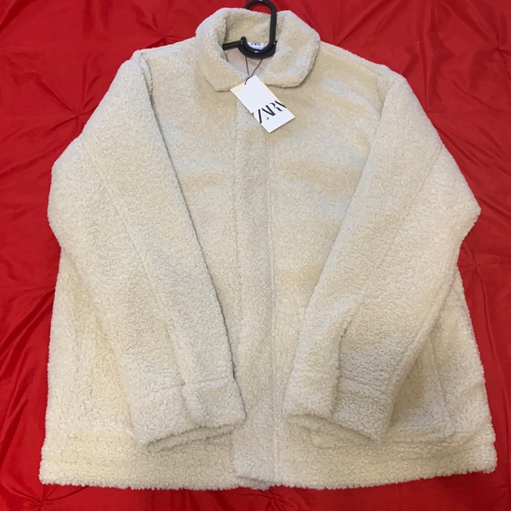 Zara wool jacket Sz